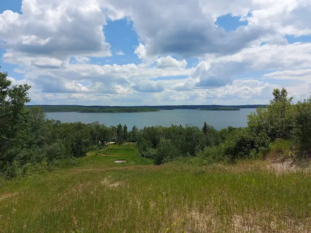 View of Kenosee Lake from the tobogganing hill